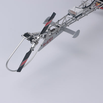 WOLFBUSH BELL-47 450 class model aircraft(Dual-Propeller Version) + 4S 4000mAh battery