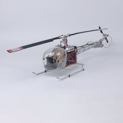 WOLFBUSH BELL-47 450 class model aircraft(Dual-Propeller Version) + 4S 4000mAh battery