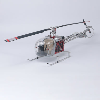 WOLFBUSH BELL-47 450 class model aircraft(Dual-Propeller Version) + 4S 4000mAh battery