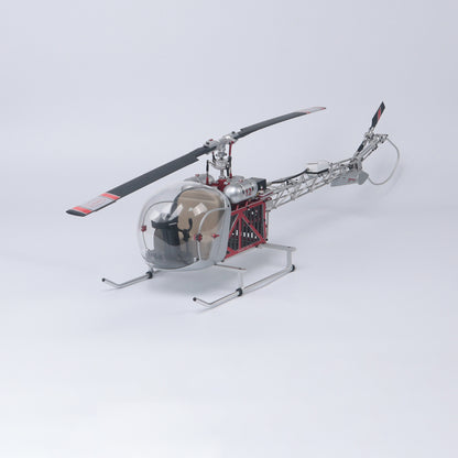 WOLFBUSH BELL-47 450 class model aircraft(Dual-Propeller Version) + 4S 4000mAh battery