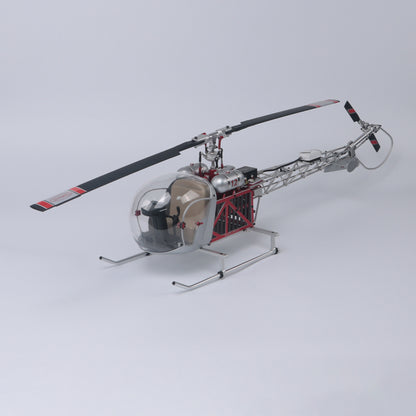 WOLFBUSH BELL-47 450 class model aircraft(Dual-Propeller Version) + 4S 4000mAh battery