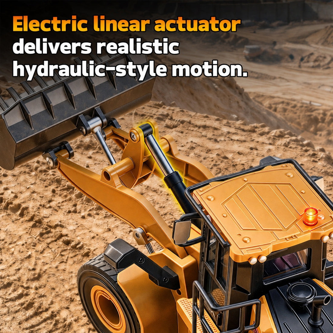 1/24 Scale RC Wheel Loader with Alloy Bucket