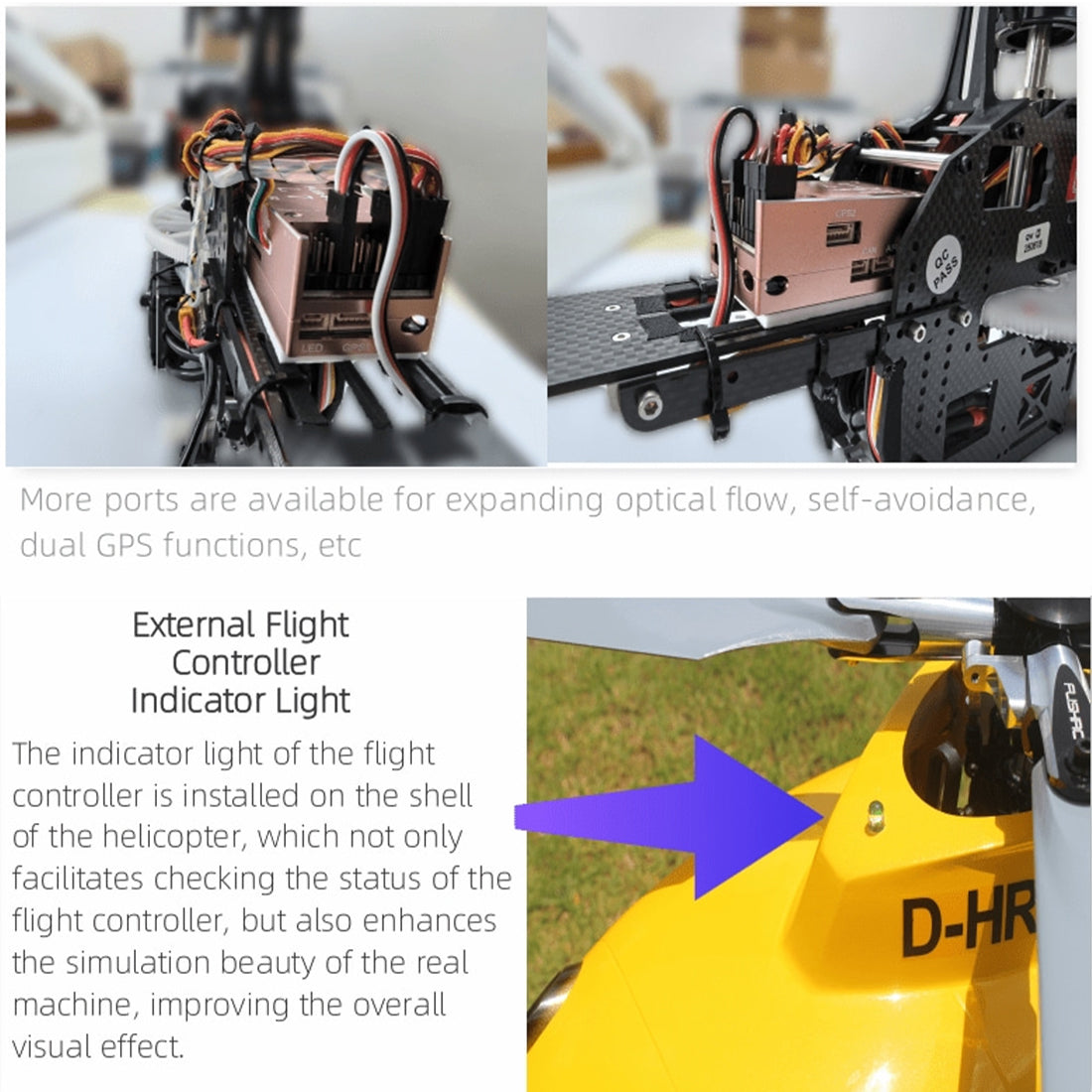 FL500 BO105 500-Class 2.4G 6CH Scale RC Helicopter Model