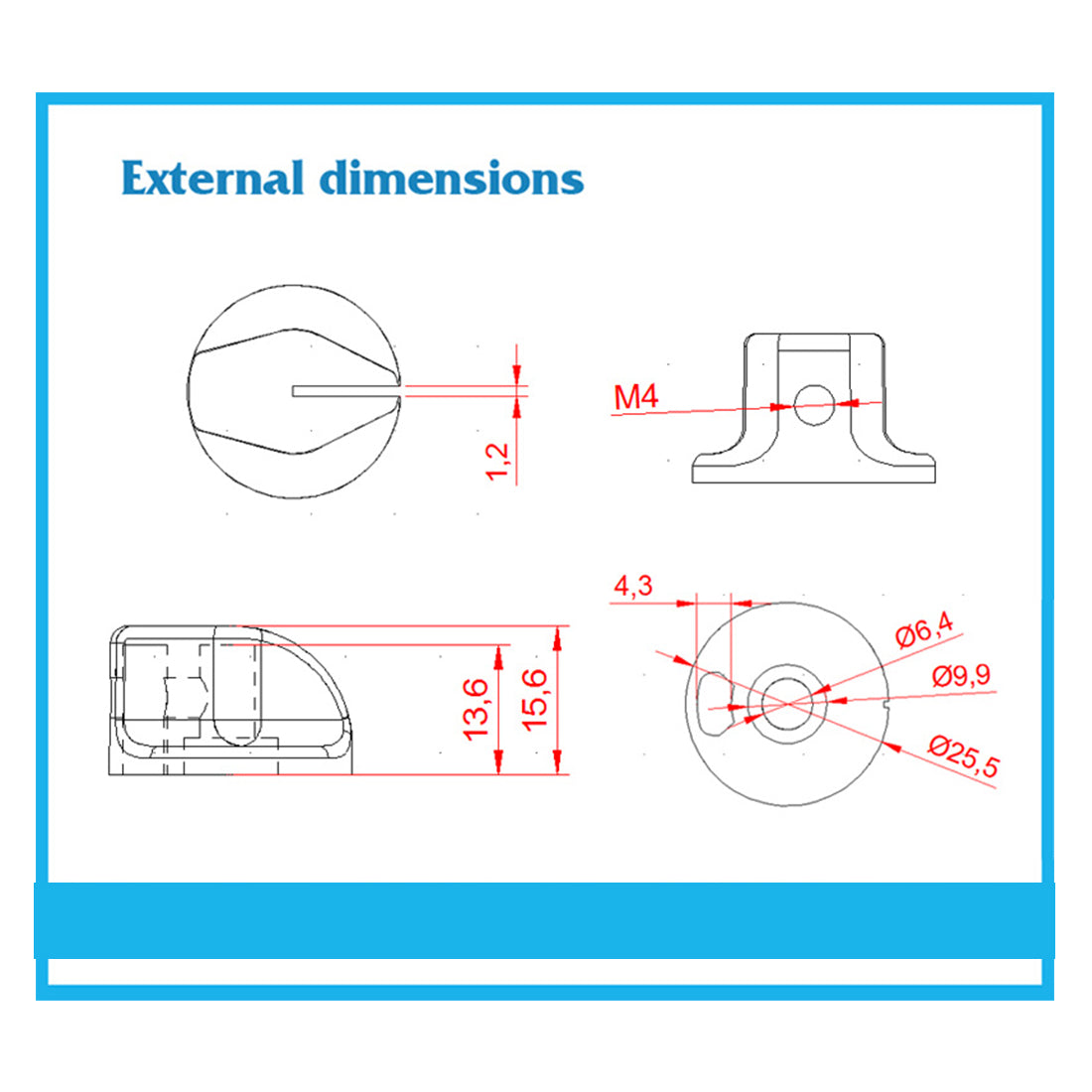 Aviation-Grade Flight Panel Knob for DIY Flight Simulator Panels