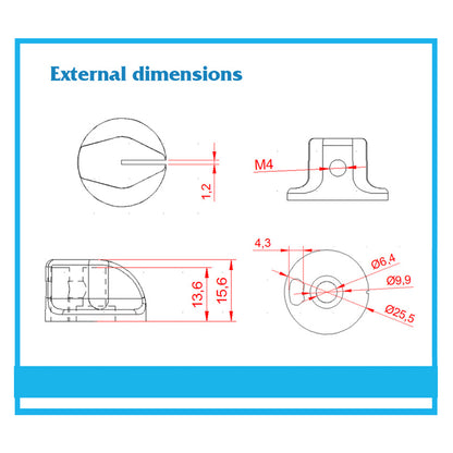 Aviation-Grade Flight Panel Knob for DIY Flight Simulator Panels