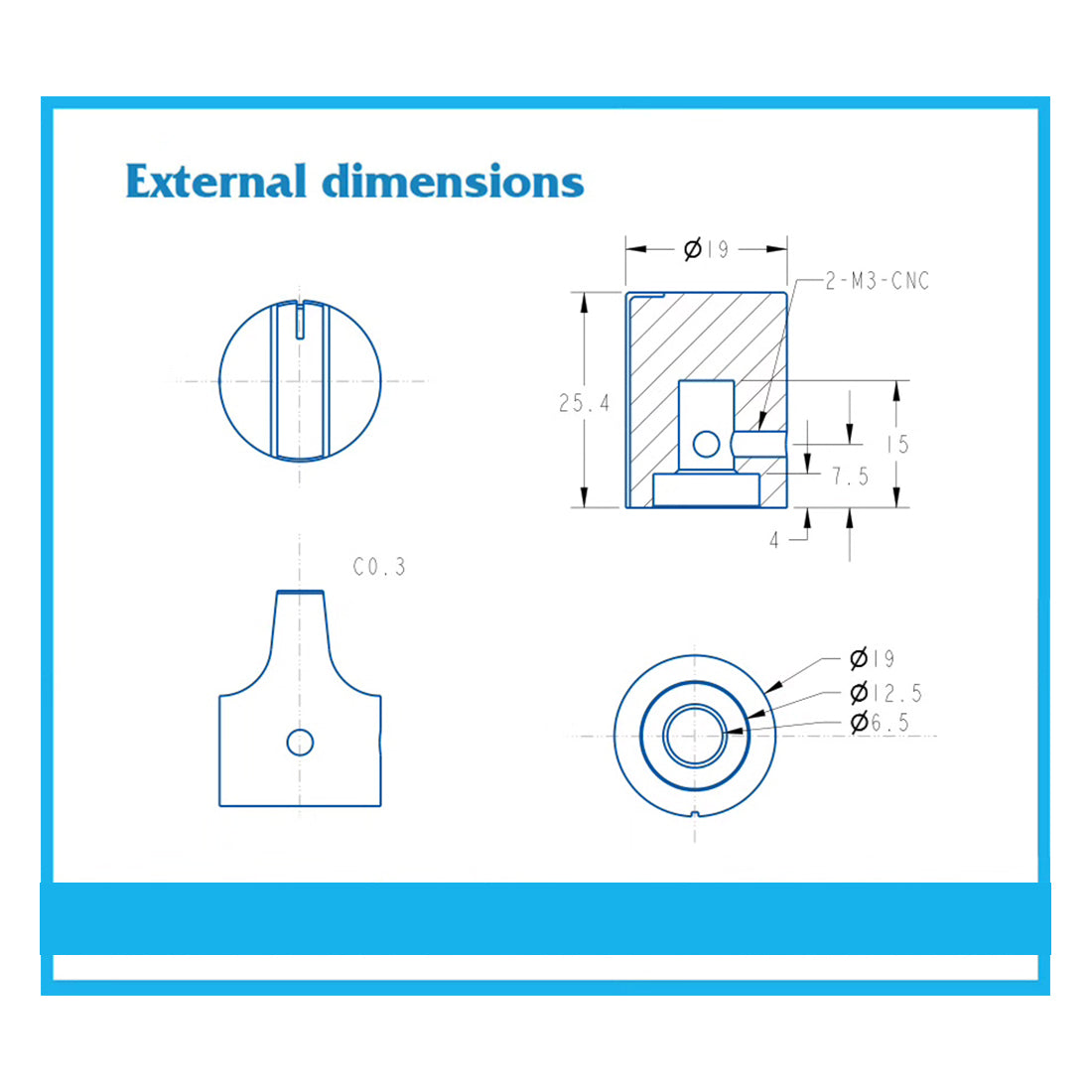 Aviation-Grade Flight Panel Knob for DIY Flight Simulator Panels