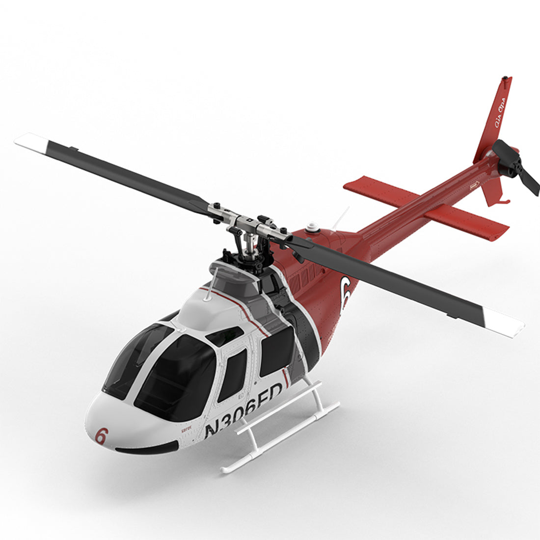 YU XIANG F08S 1/27 Scale Bell 206 2.4G 6CH Brushless Direct-Drive 6G Flybarless RC Helicopter Model with Optical Flow