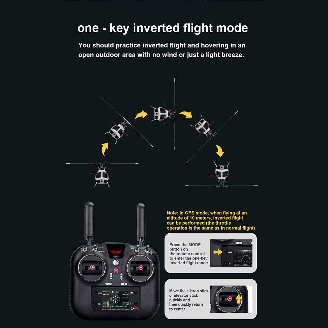 YU XIANG F08S 1/27 Scale Bell 206 2.4G 6CH Brushless Direct-Drive 6G Flybarless RC Helicopter Model with Optical Flow