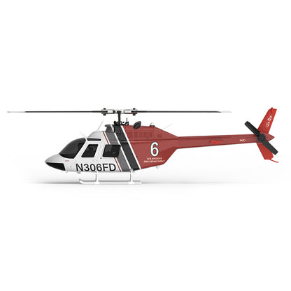 YU XIANG F08S 1/27 Scale Bell 206 2.4G 6CH Brushless Direct-Drive 6G Flybarless RC Helicopter Model with Optical Flow