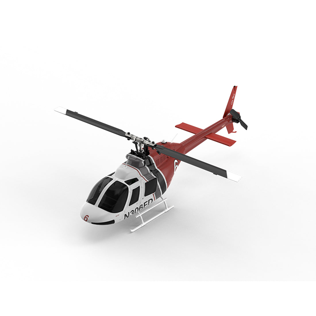 YU XIANG F08S 1/27 Scale Bell 206 2.4G 6CH Brushless Direct-Drive 6G Flybarless RC Helicopter Model with Optical Flow