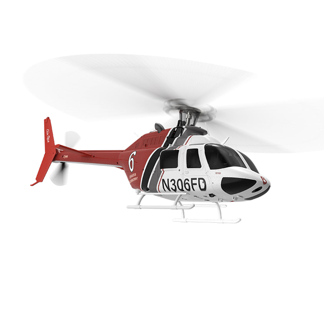YU XIANG F08S 1/27 Scale Bell 206 2.4G 6CH Brushless Direct-Drive 6G Flybarless RC Helicopter Model with Optical Flow
