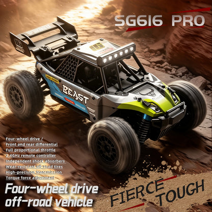 1:24 2.4G 4WD Full Scale RC Carbon Brush High-Speed Remote Control Rally Car