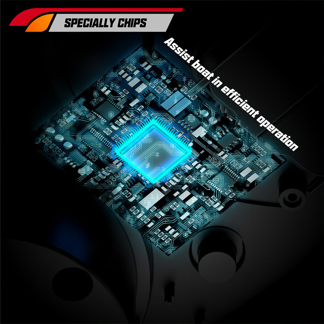 V030 12V 2.4G High-Speed RC Bait Boat+ 12V 20000mAh Lithium Battery