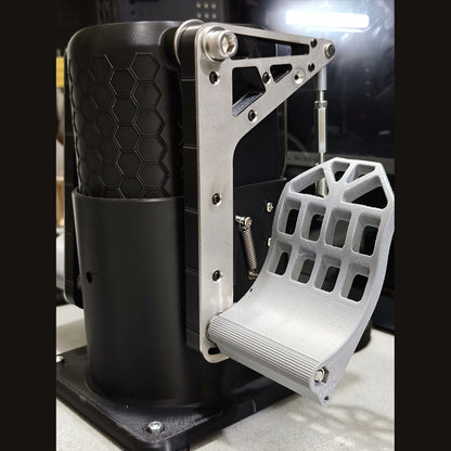Flight Simulator Rudder Pedals with 3 Hall Sensors – Metal & PETG Frame, Dual Toe Brake Axes, Compatible with MSFS 2020/2024, X-Plane 11/12, DCS & P3D