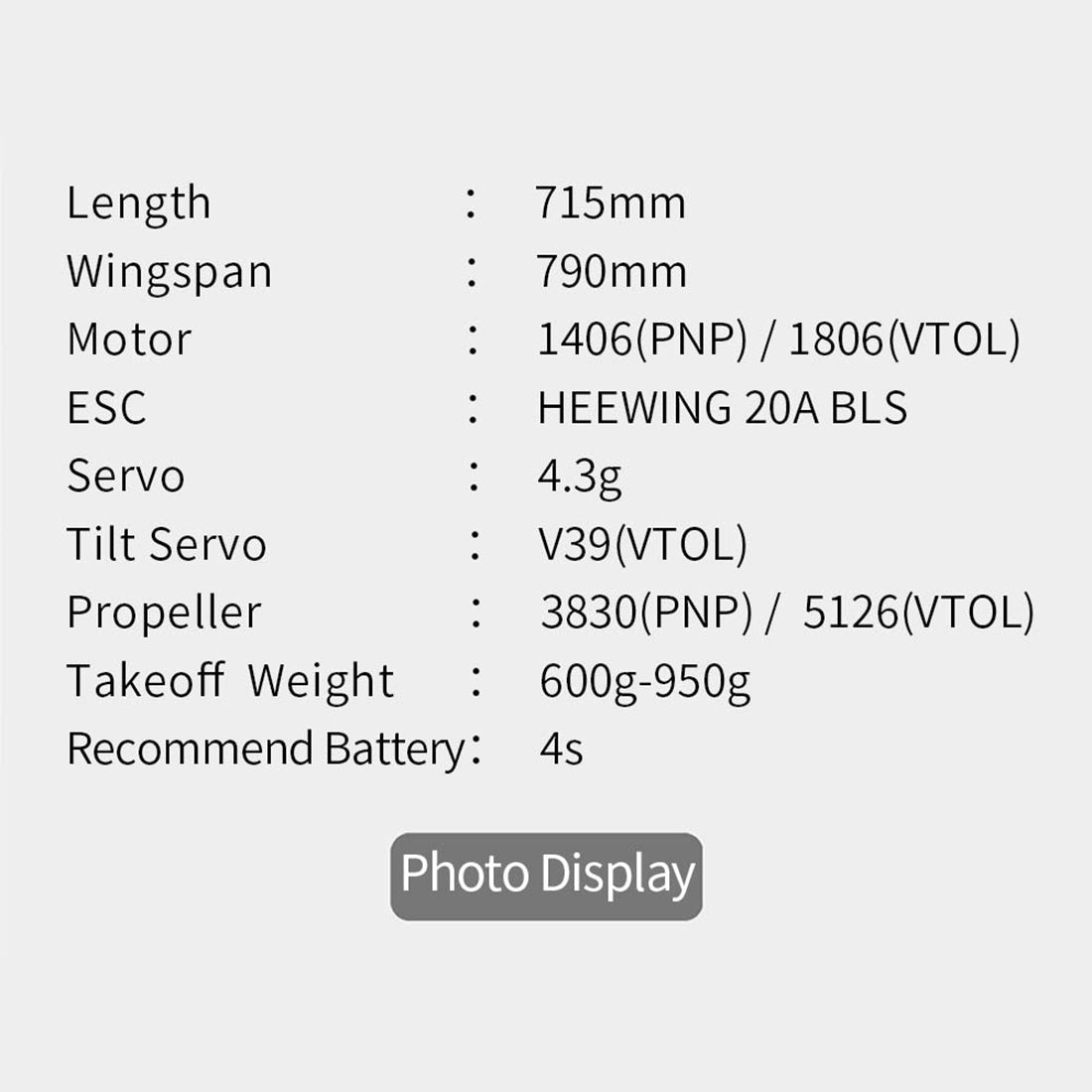 HEEWING Ranger T1-S VTOL 2.4G RC EPP Fixed Wing Aircraft
