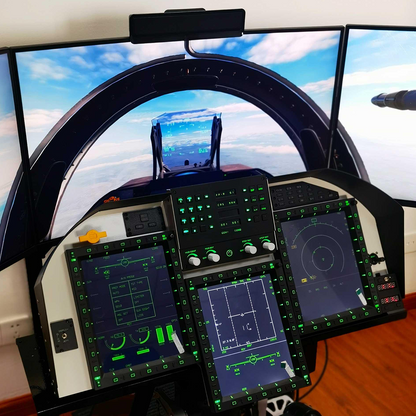 1/1 Scale EP-AAP-ACP 3-in-1 Integrated Control Panel for PC Flight Simulators, Compatible with JF-17, F/A-18 & F16