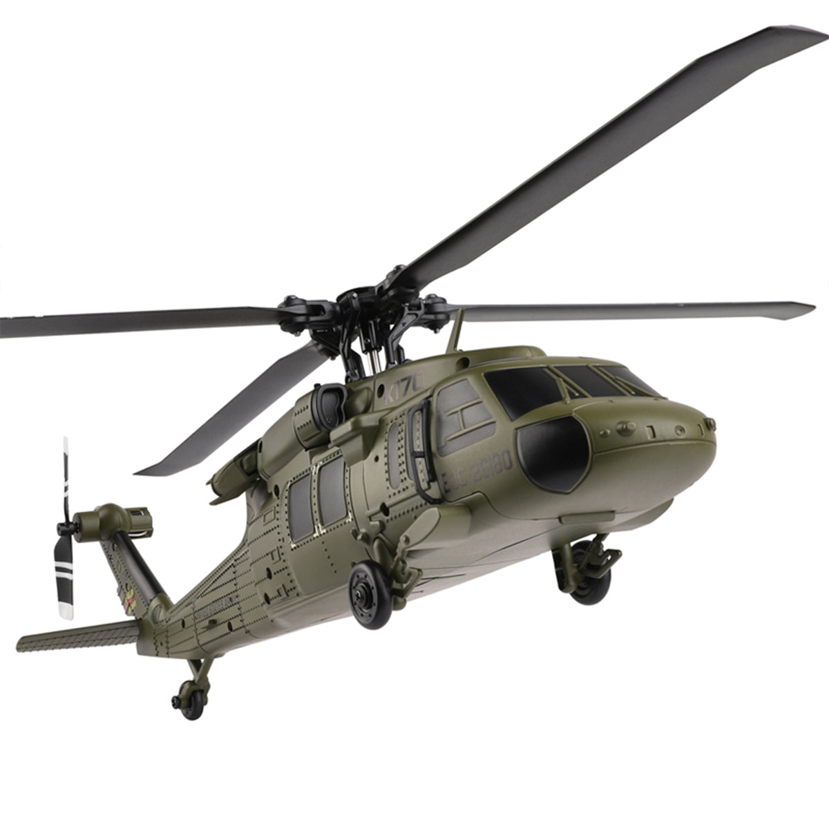 WL K170 UH-60L 170 Size 2.4G 4CH Flybarless RC Helicopter with Adjustable Left and right Hand Throttle