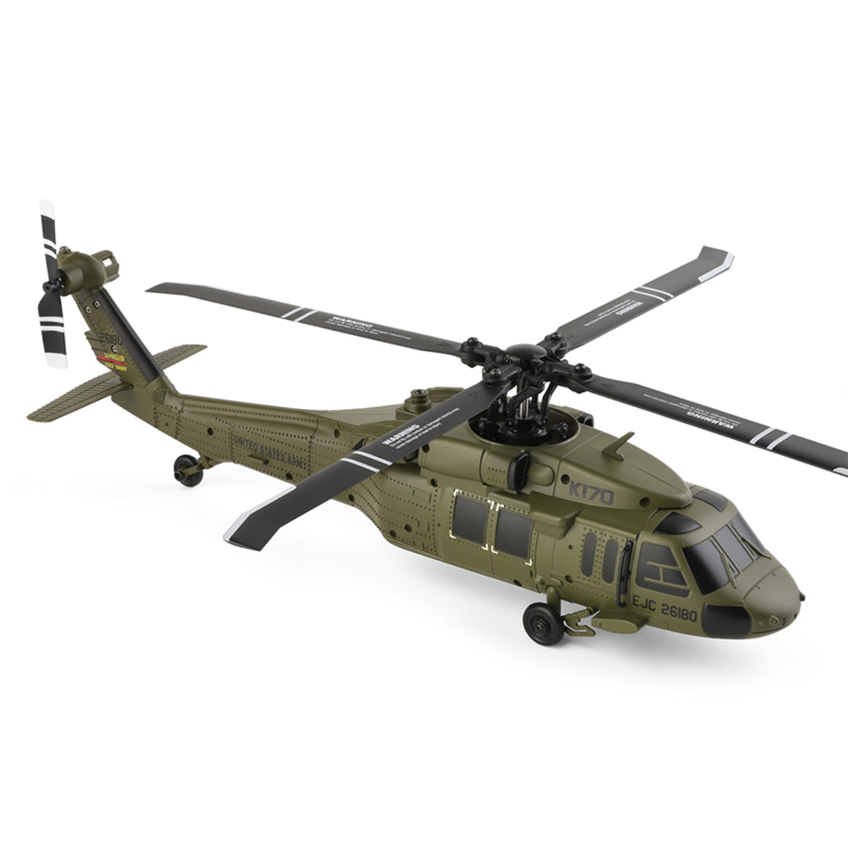 WL K170 UH-60L 170 Size 2.4G 4CH Flybarless RC Helicopter with Adjustable Left and right Hand Throttle