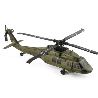 WL K170 UH-60L 170 Size 2.4G 4CH Flybarless RC Helicopter with Adjustable Left and right Hand Throttle