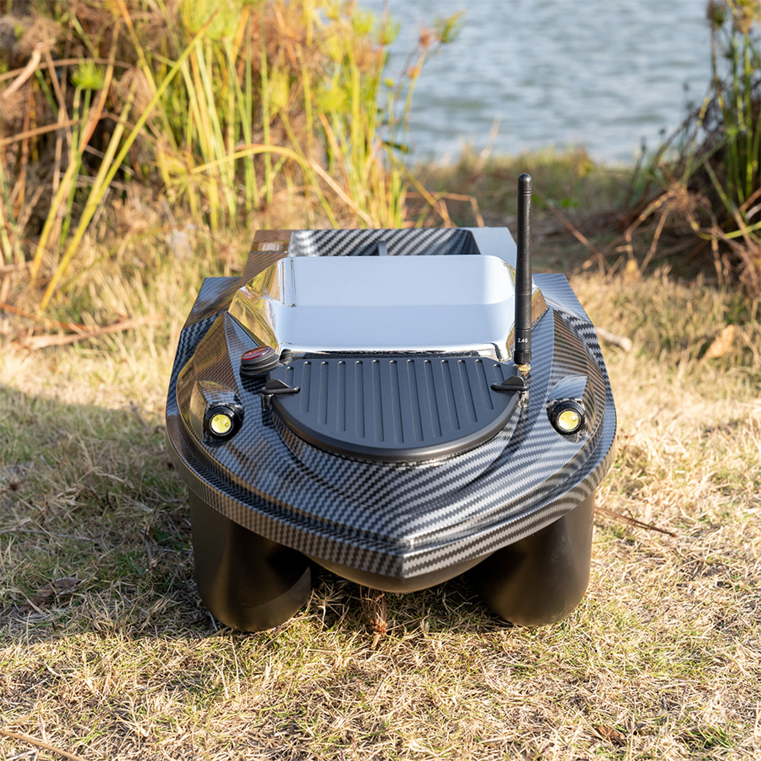 V080 12V High-Speed RC Bait Boat +12V 20000mAh Lithium Battery