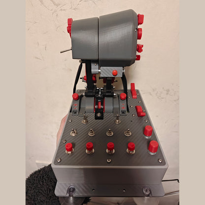 F-15 Flight Sim Throttle-Controller, USB Plug-and-Play, Compatible with MSFS, X-PLANE, DCS