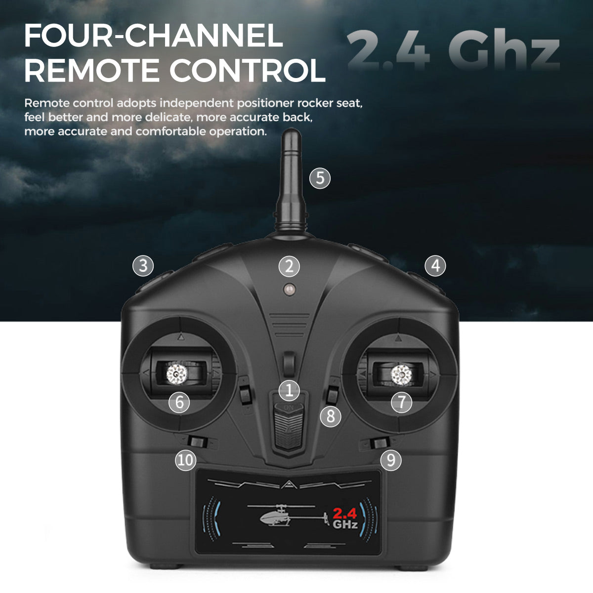 WL K170 UH-60L 170 Size 2.4G 4CH Flybarless RC Helicopter with Adjustable Left and right Hand Throttle
