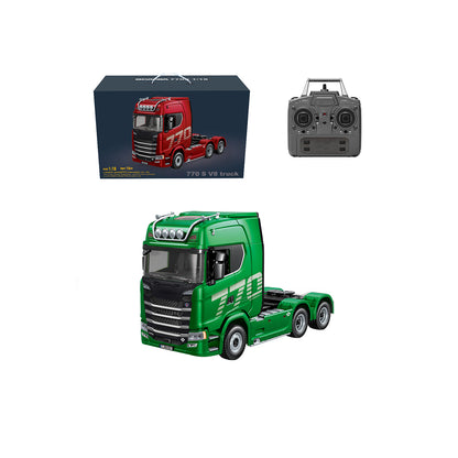 1/18 scale 6x4 770S heavy-duty tractor truck + dedicated remote-controlled semi-trailer