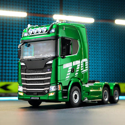 1/18 scale 6x4 770S heavy-duty tractor truck + dedicated remote-controlled semi-trailer