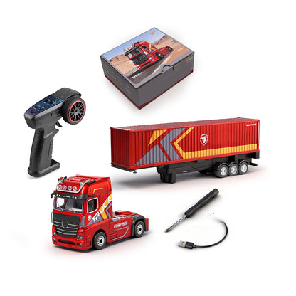 1/64 Scale 2.4GHz 4WD RC Container Truck Model
