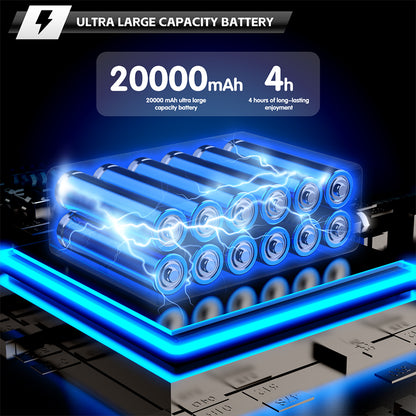 V080 12V High-Speed RC Bait Boat +12V 20000mAh Lithium Battery