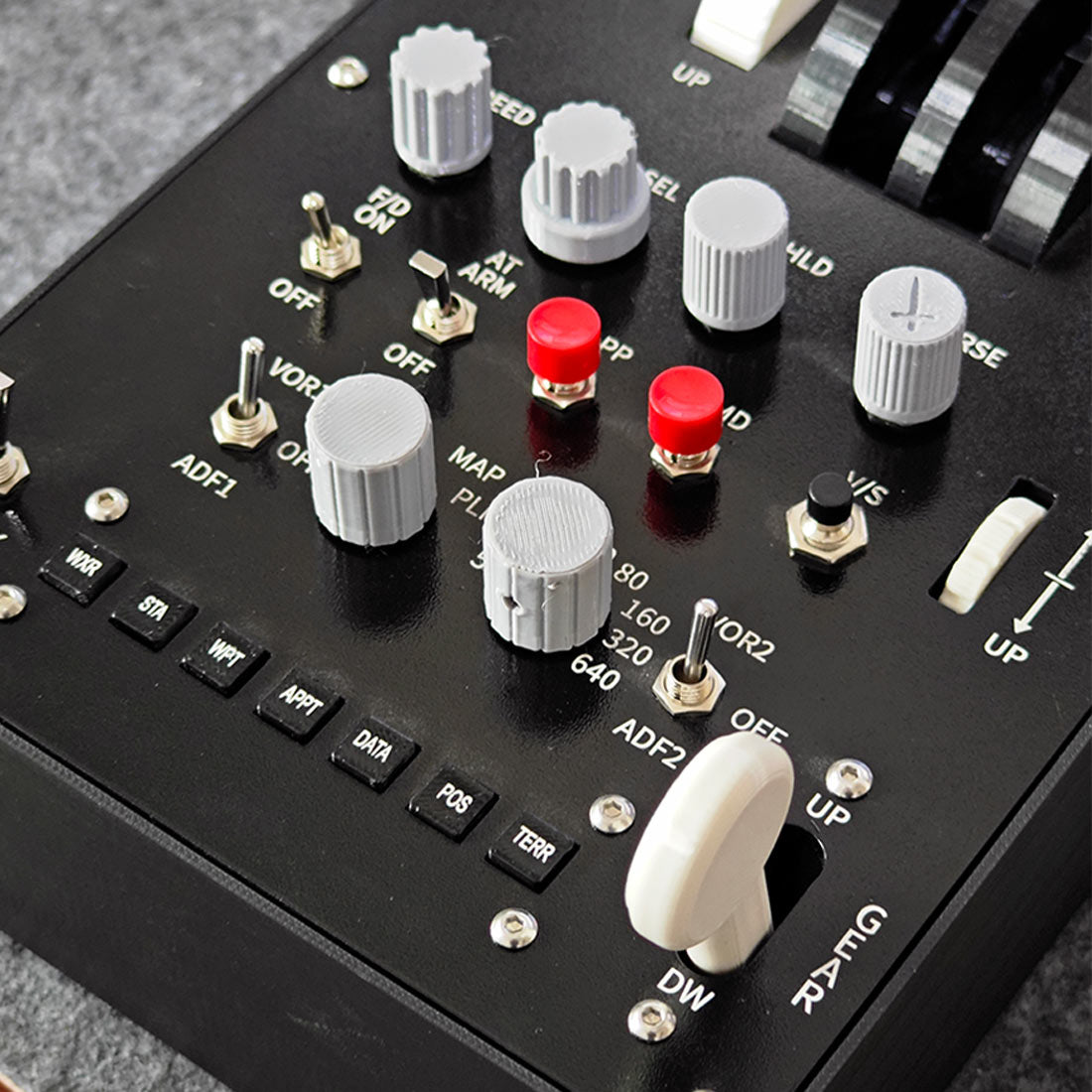 Dual-Throttle Axis Flight Simulator Throttle-Quadrant with Reverse Thrust Switch for MSFS2020, Windows PC - Compatible with PMDG 73x-800/900
