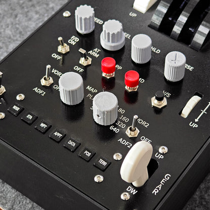 Dual-Throttle Axis Flight Simulator Throttle-Quadrant with Reverse Thrust Switch for MSFS2020, Windows PC - Compatible with PMDG 73x-800/900