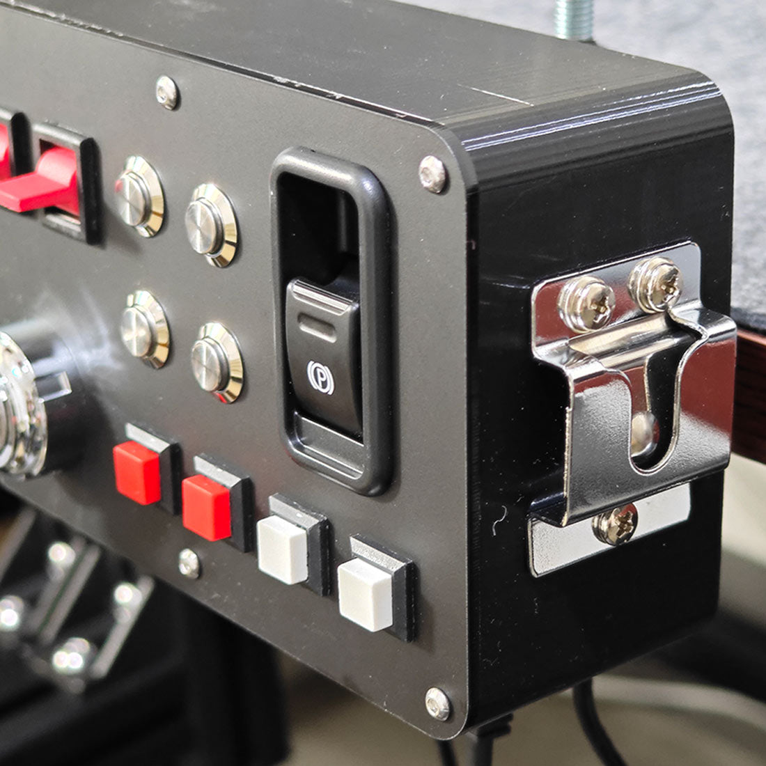 Euro Truck Central Console - Control Panel with Ignition Key Switch & Integrated Intercom System for Windows Driving Simulators, Compatible with ETS2 and FS Serie, PC