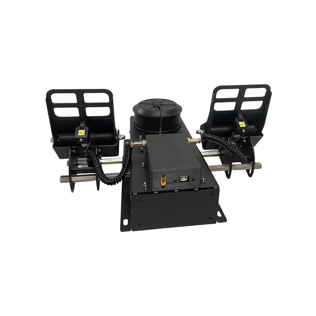Force Feedback Rudder Pedals, All-Metal Flight Simulator Pedals