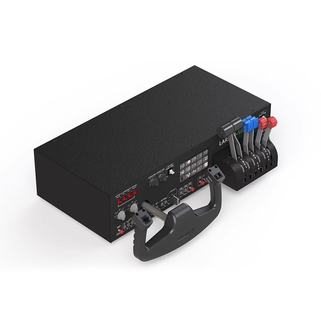 Desktop Flight Sim Control Panel with Integrated Display for Windows, Compatible with X-Plane MSFS, D40/D42/172 Aircraft Models (PC Not Included/Metal Housing)