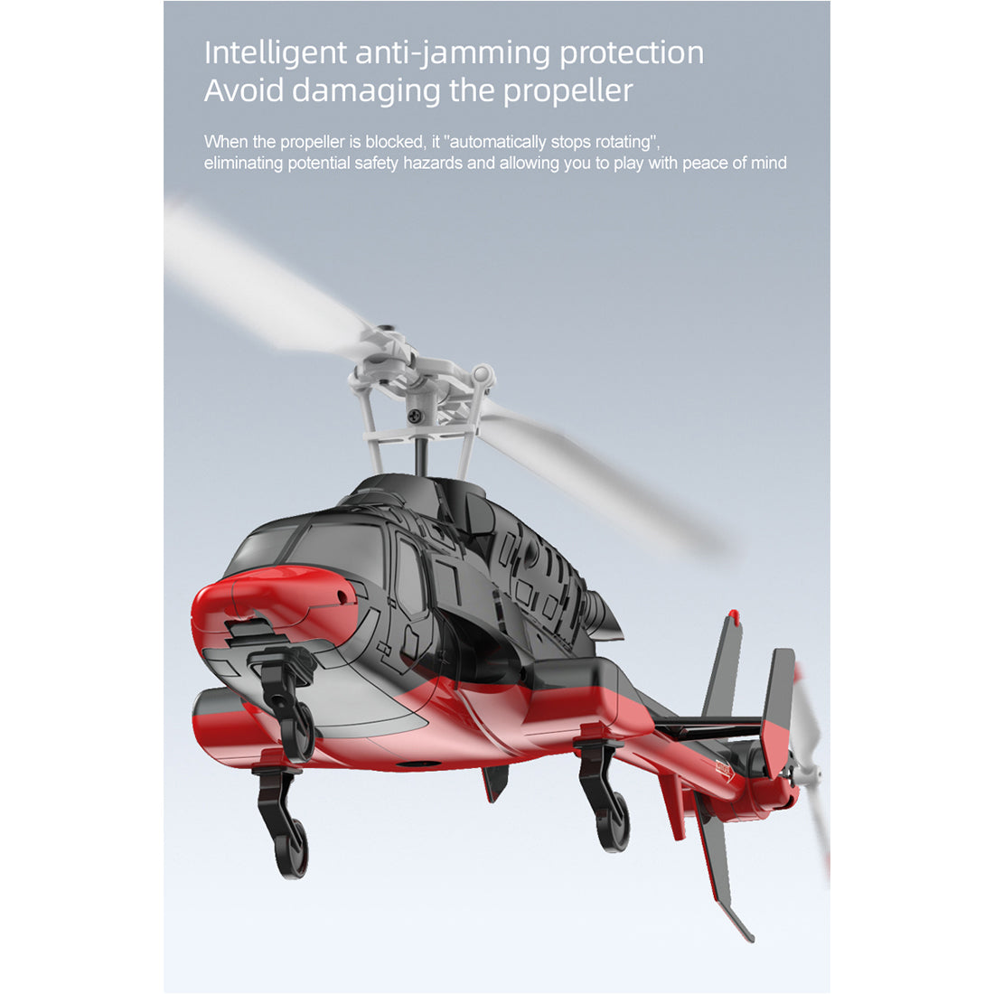 A61 1/52 Scale Air-wolf 2.4G 4CH Single Rotor Flybarless Mini RC Helicopter Model