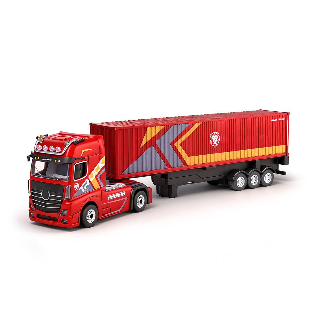 1/64 Scale 2.4GHz 4WD RC Container Truck Model