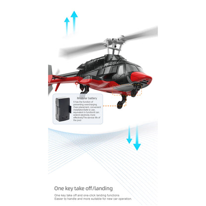 A61 1/52 Scale Air-wolf 2.4G 4CH Single Rotor Flybarless Mini RC Helicopter Model