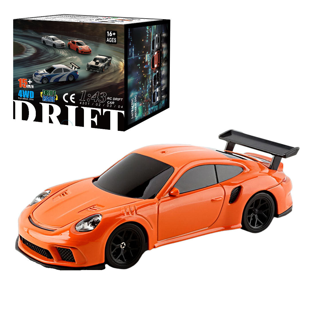 1/43 Scale 2.4G Full Proportional RC Electric Mini Racing Drift Car Model