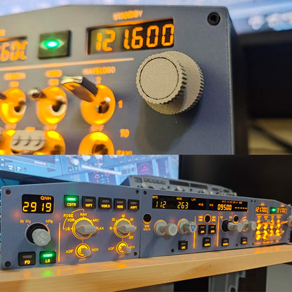 D108 All-in-One A32X Home Cockpit Panel - Integrated FCU+Left EFIS+Custom Lighting/Frequency Module for Windows MSFS2020/2024, X-Plane 12 (Fenix, FBW, Toliss)