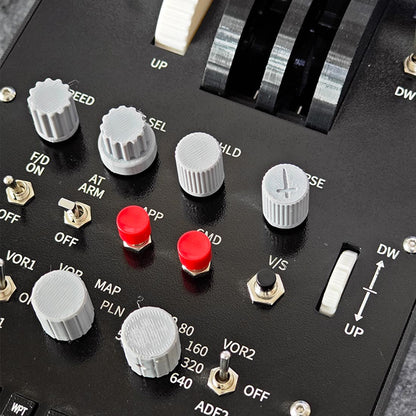 Dual-Throttle Axis Flight Simulator Throttle-Quadrant with Reverse Thrust Switch for MSFS2020, Windows PC - Compatible with PMDG 73x-800/900