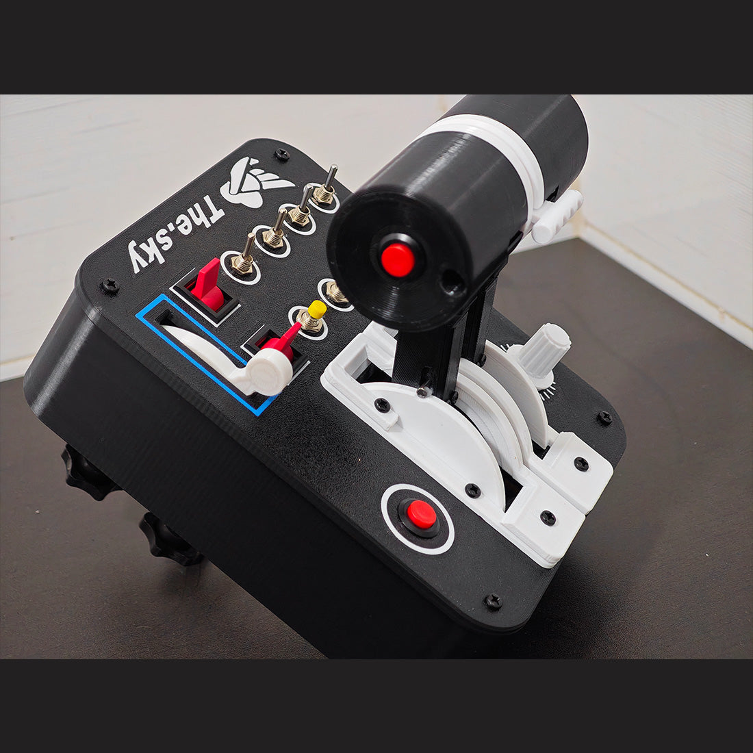 Flight Simulation Throttle-Controller, USB Plug-and-Play, 4 Axes 13 Buttons