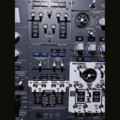 B737-800 Front Overhead Panel for X-Plane 11/12, Compatible with Zibo737 Model