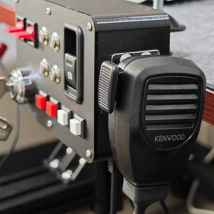 Euro Truck Central Console - Control Panel with Ignition Key Switch & Integrated Intercom System for Windows Driving Simulators, Compatible with ETS2 and FS Serie, PC