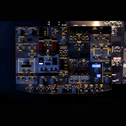 Rowsfire B107 B737 Light OVHD OVERHEAD Panel for MSFS 2020/2024, Xplane 12 (Backlit+Metal Housing/Standard Edition)