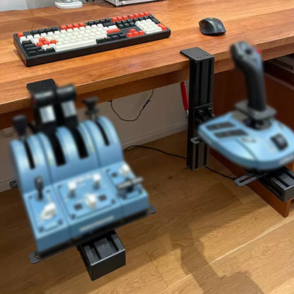Universal Flight Simulator Joystick and Throttle Desk Mount