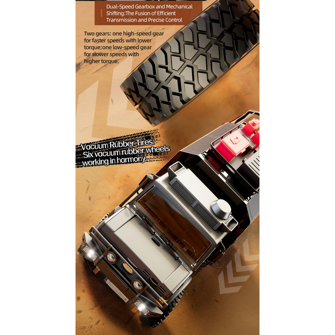 1/18 Scale 6WD All-Terrain RC Camping Truck