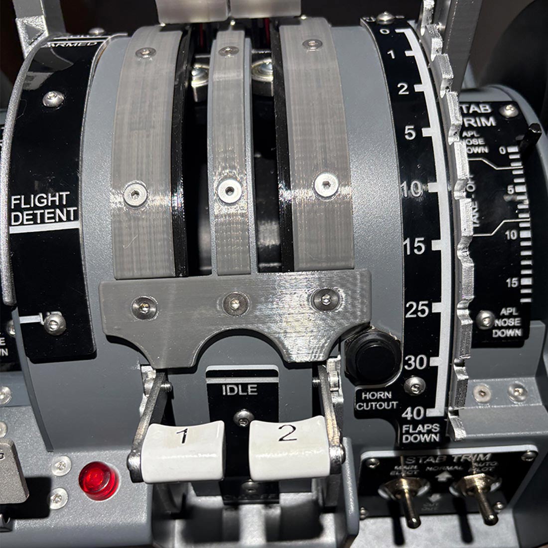 B737-800 Throttle-Quandrant for X-Plane 12, MSFS 2020/2024 - Compatible with Zibo737, PMDG737 (3D Printed Version)
