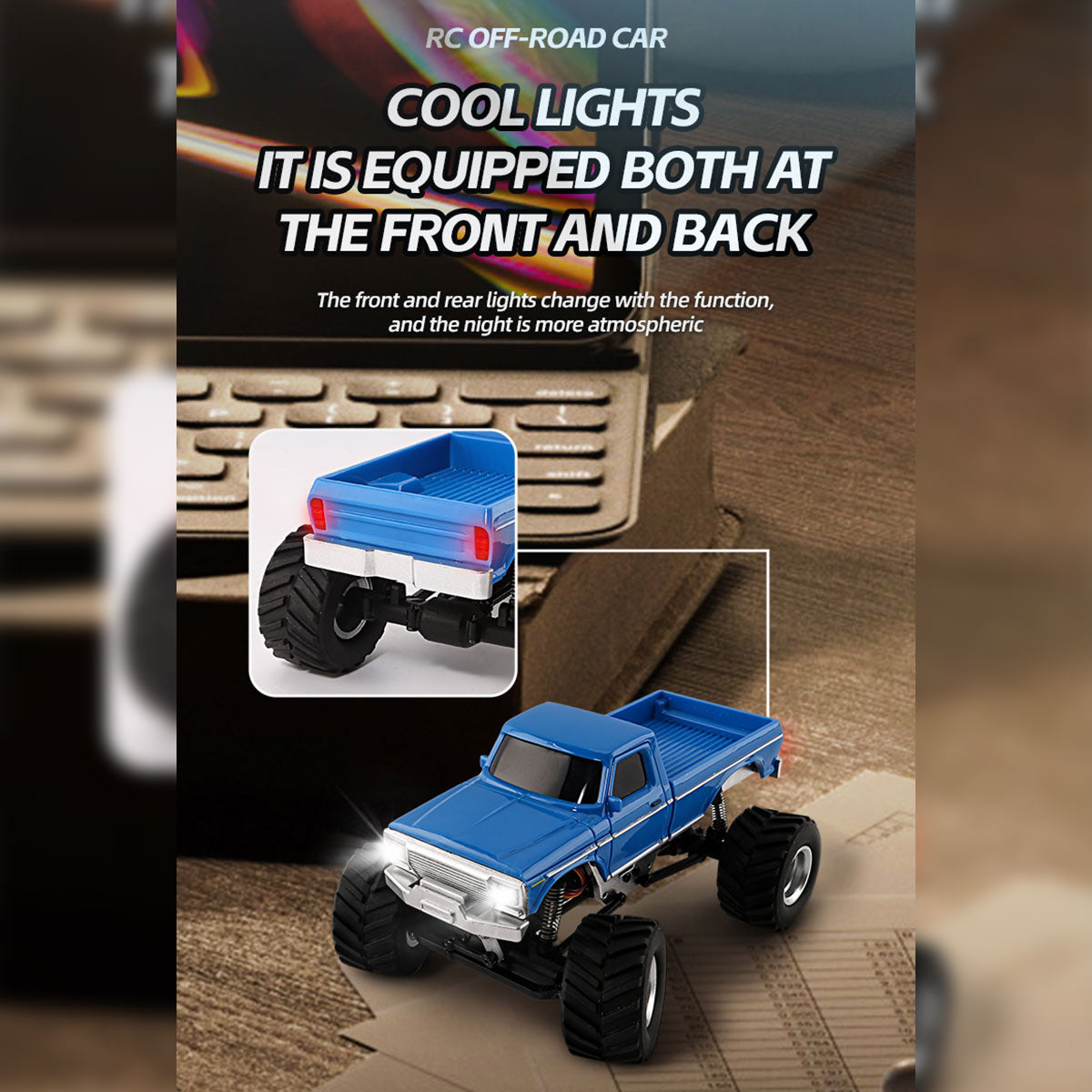 1/36 Scale 2.4G 4WD Full Proportional RC Off-Road Car Model