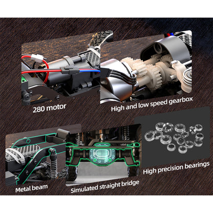 1/16 Scale Full-Proportional Pickup-Style RC Crawler